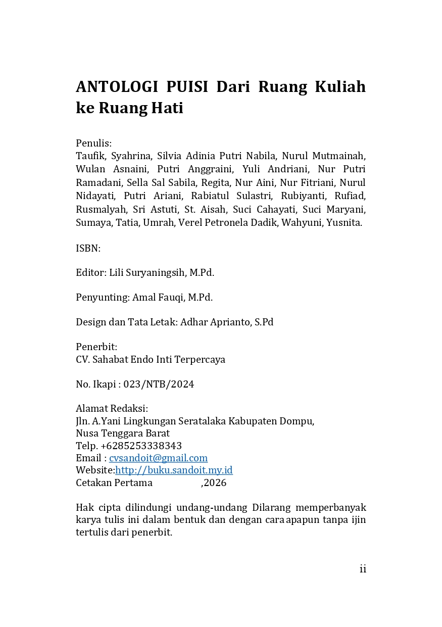 ANTOLOGI PUISI Dari Ruang Kuliah ke Ruang Hati - Image 3