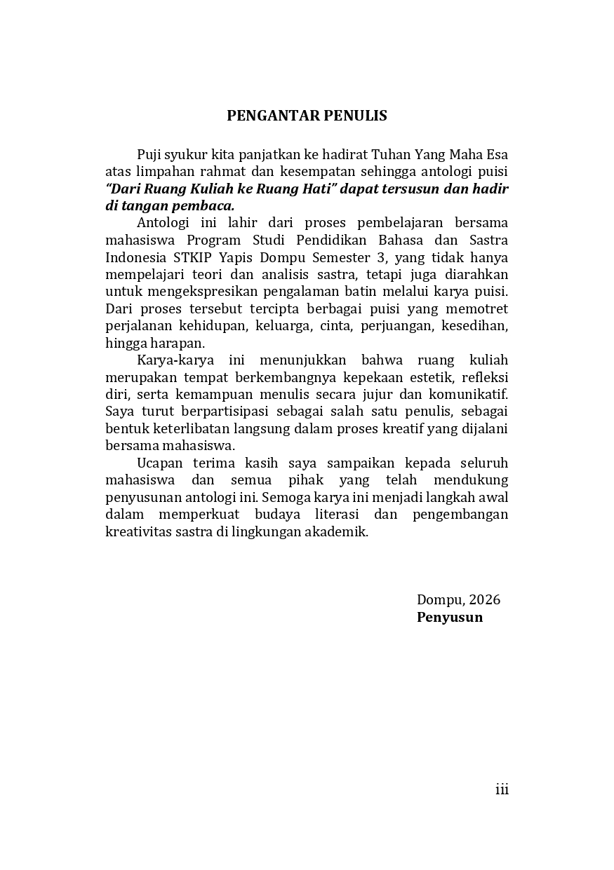 ANTOLOGI PUISI Dari Ruang Kuliah ke Ruang Hati - Image 4